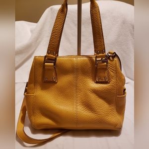 FOSSIL LEATHER SATCHEL CROSSBODY